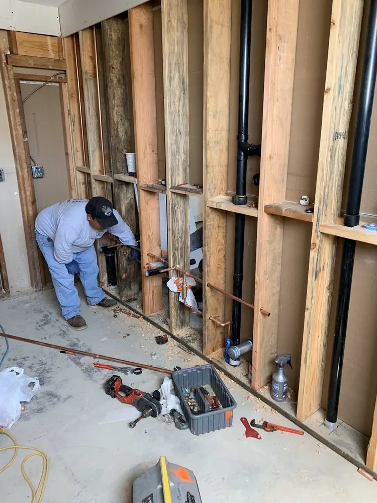 Commercial rough-in plumbing for Gas Line Repair in Keyser Woods